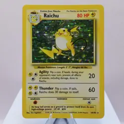 Pokemon TCG - Raichu 14/102 Base Set Holo Rare WOTC 1999 - EXC - Image 2