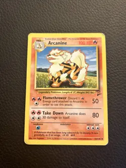 Pokemon TCG Arcanine Base Set 2 33/130 Regular Unlimited Uncommon - Image 1