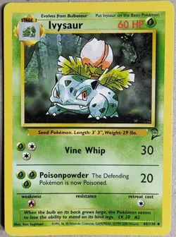 Ivysaur - 44/130 Base Set 2 - EX - Pokemon TCG - Free Shipping - Image 1