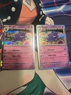 C6840 POKEMON TCG GENGAR 94 HOLO SCARLET AND VIOLET 151 X2 NM - Image 1