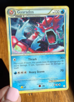 Gyarados RED 123/123 Secret Rare Holo HGSS Heart Gold Soul Silver Pokemon NM - Image 2