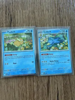 Pokemon TCG Mega Evolutions Psyduck + Golduck Promos MEP EN 007 + 008! - Image 1