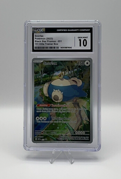 Snorlax Pokemon 2023 Black Star Promos 051 Elite Trainer Box CGC 10 GEM MINT - Image 1