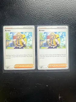 Pokemon TCG Obsidian Flames Arven 186/197 Reverse Holo (Set Of 2) - Image 1