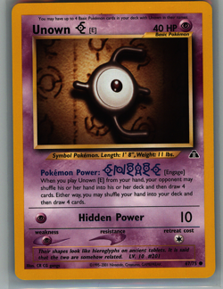 Pokemon TCG Neo Discovery WOTC Unown I - Image 1