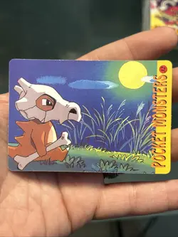 Longing Cubone Pokemon 1995 Vending Prism Firework Holo Sticker 32 Moon - Image 4