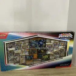 Pokemon Scarlet&Violet Prismatic Evolutions Lucario&Tranitar Premium SEALED NEW - Image 3