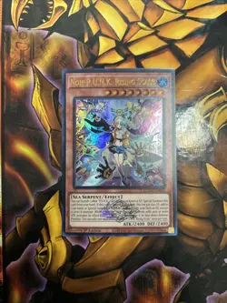 Yu-Gi-Oh! Noh-P.U.N.K. Rising Scale BLMM-EN050 1st Edition Ultra Rare Near Mint - Image 1