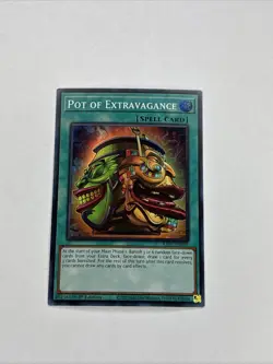 Yu Gi Oh Pot of Extravagance Super Rare (RA01-EN059) 1st edition (NM) - Image 1