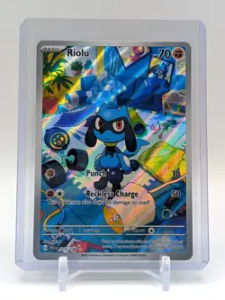 Riolu 215/198SV01 Scarlet & Violet Base Set IR Illustration Rare Card - NM - Image 1