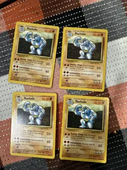 Pokemon Machoke Base Set Card 34/102 x4 - Image 1