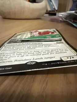 Magic the Gathering Giant Regal Bunnicorn Card Pin - Image 4