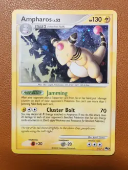 Ampharos 1/17 POP Series 7 Promos Holo Rare LP Pokemon Card - Image 1