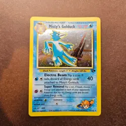 Misty’s Golduck 12/132 Pokemon Gym Challenge Unlimited Holo Rare Card MP - Image 1