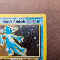 Misty’s Golduck 12/132 Pokemon Gym Challenge Unlimited Holo Rare Card MP - Image 3