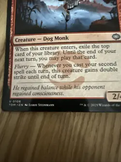 Equilibrium Adept Tarkir: Dragonstorm Giant Card Pin - Image 2