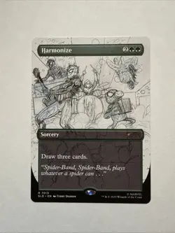Harmonize #7015 Sketch Version Spider-Man Secret Lair MTG - Image 1