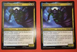 2X MTG: SPIDER-MAN, PROWLER, CLAWED THIEF, 0138, REGULAR, UNCOMMON NM - Image 1
