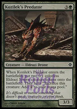 Kozilek's Predator 2x FOIL ROE MTG Rise of Eldrazi Common MINT green - Image 1
