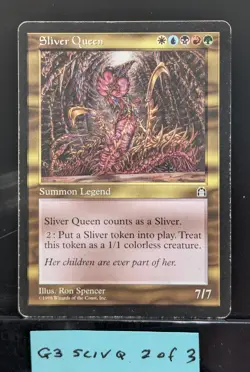 G3, Sliver Queen, MTG, Stronghold expansion, Rare, {COPY #2 of 3} 🌐 MAKE OFFER! - Image 1