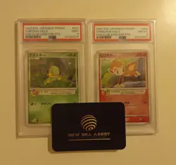 POKEMON CHIMCHAR 002/PPP TURTWIG 001/PPP FAN CLUB PROMO 2,000 EXP PTS PSA 8 - 9 - Image 3