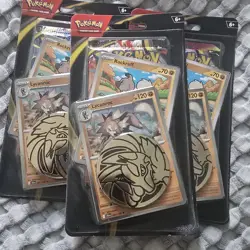 Pokemon TCG- Mega Evolution Checklane Blister Lycanroc Rockruff Booster - Image 1