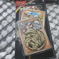 Pokemon TCG- Mega Evolution Checklane Blister Lycanroc Rockruff Booster - Image 3