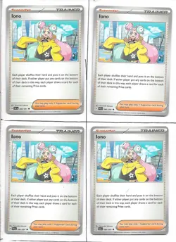 4x Pokemon TCG Iono 080/091 - Paldean Fates - Playset NM - Image 1