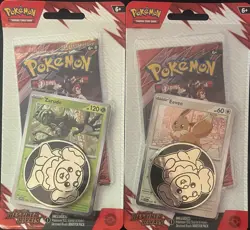 Pokemon Destined Rivals Single Pack Blister [Eevee] & [Zarude] 2-Pack Lot - Image 1