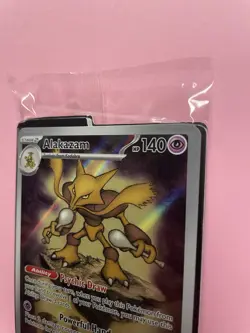 Mega Evolution Pokemon Center Stamped Black Star Promo Alakazam 009 SEALED - Image 3