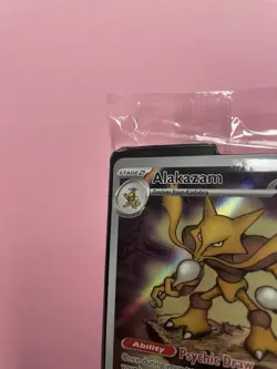 Mega Evolution Pokemon Center Stamped Black Star Promo Alakazam 009 SEALED - Image 4