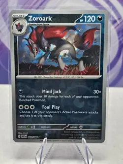 Zoroark 062/086 Reverse Holo Rare Scarlet & Violet: White Flare Pokemon TCG - Image 1