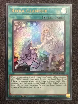 Yugioh Rikka Glamour MAZE-EN062 Ultra Rare 1st Edition NM - Image 1
