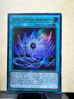 Yugioh Divine Domain Baatistina DUNE-EN090 Ultra Rare 1st Ed NM - Image 1
