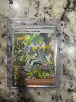 Pokemon TCG Mega Evolution Wally’s Compassion Trainer Card 186/132 Near Mint NM - Image 1