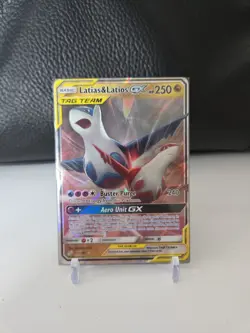 2019 Latias & Latios GX 113/181 Team Up Ultra Rare Full Art Pokemon Card NM - Image 1