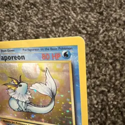 Vaporeon 12/64 [HP/Damaged] [Jungle] (1999) Rare Holo - Pokemon Card - Image 3