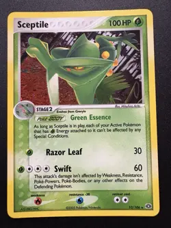 Pokemon Sceptile TCG Card Emerald Holo Rare, 10/106 M/NM - Image 1
