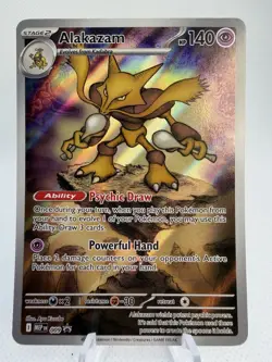 Alakazam 009- Mega Evolutions ETB Promo Pokemon Card - Image 1