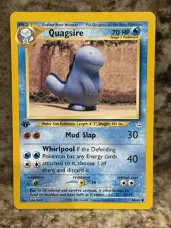 Quagsire 48/64 Common Neo Revelation 1st Edition Pokemon Card - Image 1