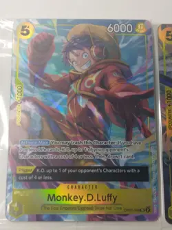 One Piece TCG Luffy And Zoro Egghead Sealed Promo Cards NM - Image 3