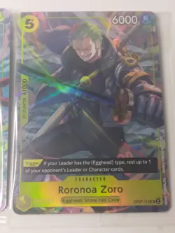 One Piece TCG Luffy And Zoro Egghead Sealed Promo Cards NM - Image 4