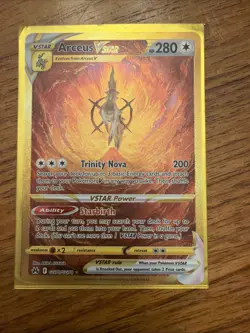 Arceus VSTAR GG70/GG70 Pokemon TCG Crown Zenith Holo Card Secret Rare Gold - Image 1