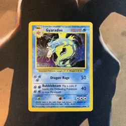 Gyarados Base Set Unlimited 6/102 Pokemon Card Raw Holo - Image 1