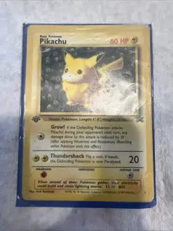 1999 Pokemon Card #1 Ivy Pikachu 1st Edition Error League Promo - Image 3