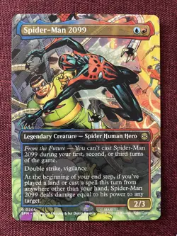 Spider-Man 2099 SCENE BORDERLESS NM/M MTG Spiderman Magic Card - Image 1