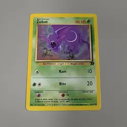 Zubat Pokemon Card 70/82 Team Rocket Set WOTC 2000 Uncommon LP - Image 1