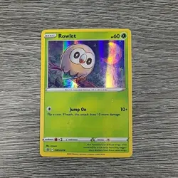 Rowlet SWSH220 Holo Black Star Promo Pokemon TCG Card - Image 1