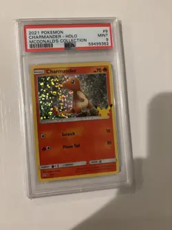 2021 Pokemon Charmander Holo McDonald's Collection Mint 9 Card - Image 1