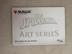 Magic The Gathering Spider-Man Peter Parker (33/54) Art Series NM (Art Card) - Image 2